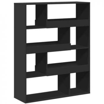 VIDAXL Libreria Nera 100x33x125,5 cm in Legno Multistrato