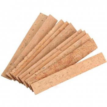 10x Bb Clarinet Neck Joint Natural Cork Sheets 81*11*2mm