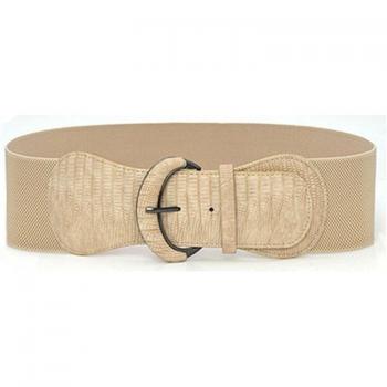 Ceinture large en faux cuir