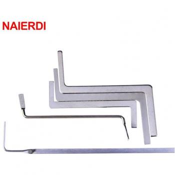 NAIERDI Transparent Cutaway Lock Practice Tool with Broken Key Remover