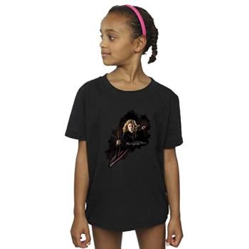 Harry Potter Hermione “Fight Like A Girl” T-Shirt for Girls – 7-8 Years, Black