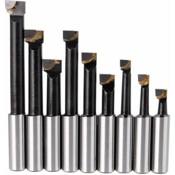 9Pcs Alloy Shank Boring Bar Set for Lathe Milling