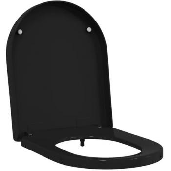 Vidaxl Premium Black Bathroom Seat – 48x36.5x4.5 cm Polypropylene
