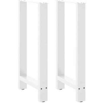 VidaXL Coffee Table Legs White 2 pcs 40x(90-91) cm Steel