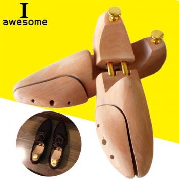 1 Pair Adjustable Shoe Trees Solid Wood Women's Shoe Support