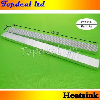 LED Heatsink 300mm x 25mm x 12mm for 1W, 3W, 5W Emitters