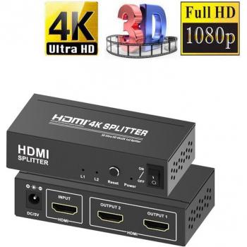 4K DualScreen HDMI Splitsysteem – 1 In, 2 Uit