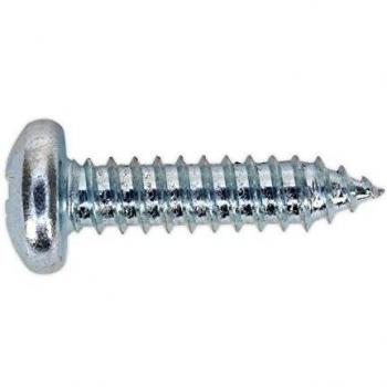 Sealey STPP6325 Self Tapping Screw 6.3 x 25mm Pan Head Pozi Zinc DIN 7981CZ