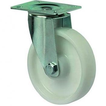 Ruota girevole per carichi pesanti D.100mm Trgf.350kg Ku.Platte L105xW85mm Bs Rollen