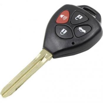 Toyota Camry Crown Remote Key Fob Case with 4 Buttons