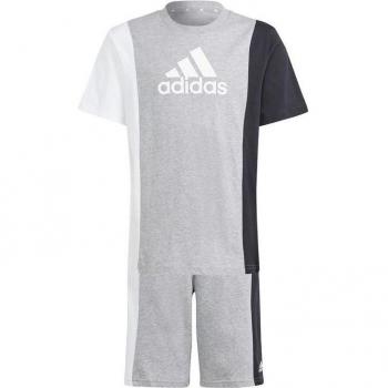 Conjunto Junior adidas Set Gris/Negro/Blanco
