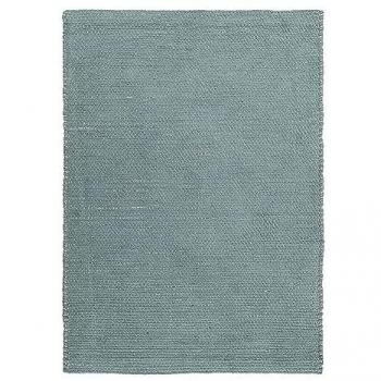 Tappeto in juta e cotone chenille 120 x 170 cm Grigio Chiaro