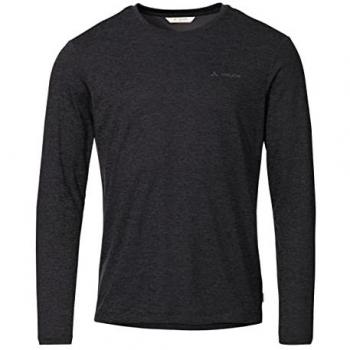 VAUDE Herren-Langarmshirt Essential mit Rundhalsausschnitt, black, Gr. S
