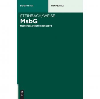 Messstellenbetriebsgesetz (De Gruyter Kommentar)