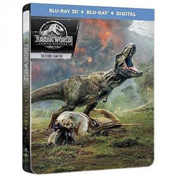 Jurassic World : Royaume Déchu - Combo Blu-Ray 3D + Blu-Ray + Digital - Édition Steelbook