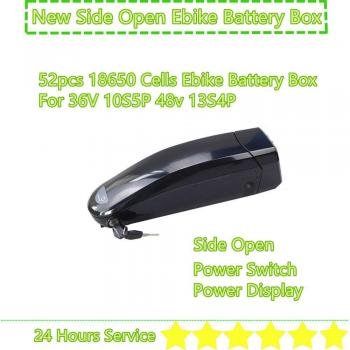 Triangular Side Open Electric Bike Battery Box for 50/52 pcs 18650 Cells