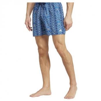 Adidas Farm Rio Men’s Short‑Sleeve Swimsuit, Night Indigo / Cream White, Small