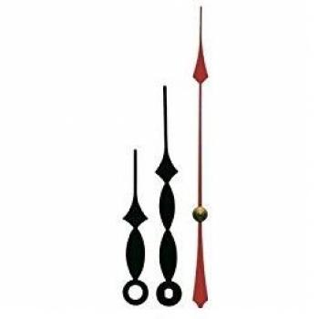 EUROTIME Kit lancette Classico Alluminio Nero Rotondo