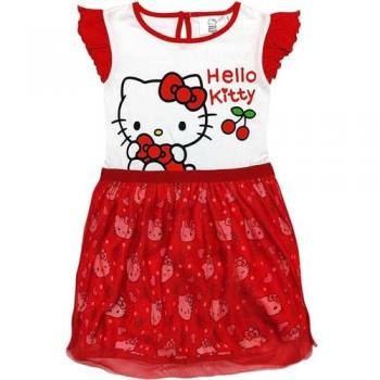 Dulce Momento: Vestido Red con Estilo Hello Kitty