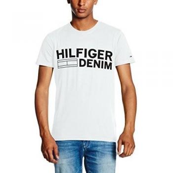 Camisa Casual Tommy Hilfiger CN S/S 1 Hombre Blanco Elegante L