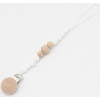 Silicone Binky Clip with Chew Beads