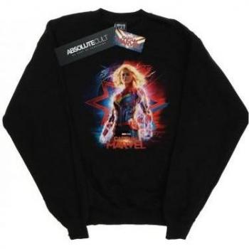 Marvel Ladies Captain Marvel Poster Sweatshirt