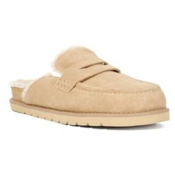 Goldy Velvet Slide Mules