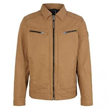 Tom Tailor Leder-Details Jacke Braun