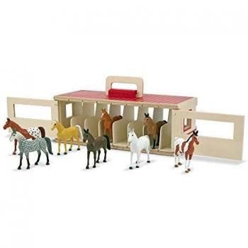 Ecurie de chevaux en bois - Melissa & Doug