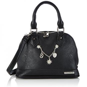 Lady Edelweiss Charivari-Tasche - Bolso de mano de piel sintética mujer, color negro, talla 27x17x13 cm