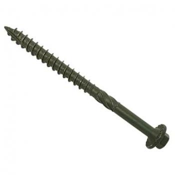 EcoFix 20× Green Timber Screws – 6.3 mm × 100 mm Heavy Duty Pack