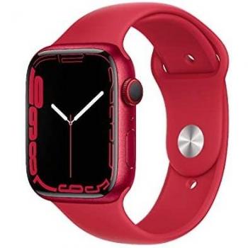 Apple Watch Series 7 Aluminiumgehäuse rot 45mm Sportarmband rot (GPS + Cellular)