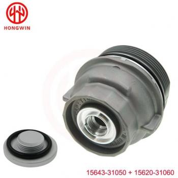 Tapa filtro aceite 15620-31060 y tapón drenaje 15643-31050 para Toyota Lexus