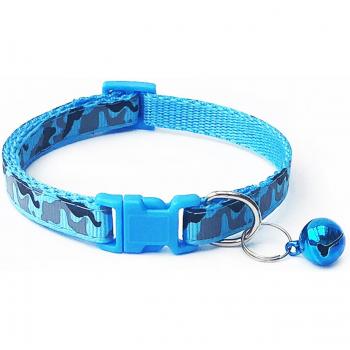 Camo Pet Collar with Bell