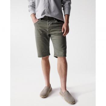 Pantaloni Corti Jeans Uomo Verde Salsa