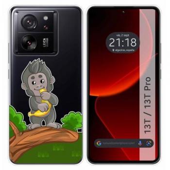 Funda Silicona Transparente Xiaomi 13T / 13T Pro 5G Mono Dibujos