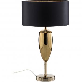 Ailati Show Ogiva - Black and Gold Textile Table Lamp