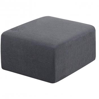 Funda de Taburete Transpirable Gris Oscuro
