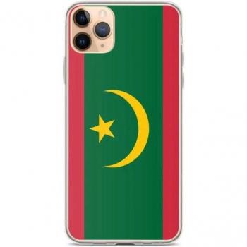 IPhone 11 Pro Max Soft Case with Mauritanian Flag – Colorful, Vertical Design