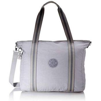 Kipling ASSENI Bolsa de tela y playa, 49 cm, 20 litros, Gris