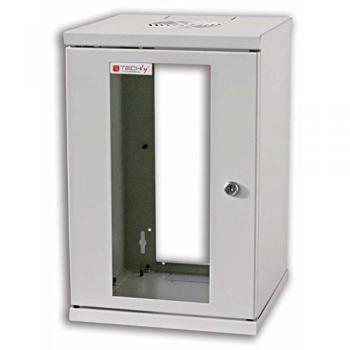 Armadietto Rack 10'' a Muro con 9 Unità, Profondità 300 mm, Colore Grigio