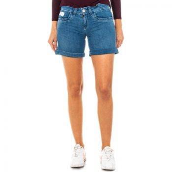 La Martina Short vaquero con bajos de dobladillo LWB002 mujer