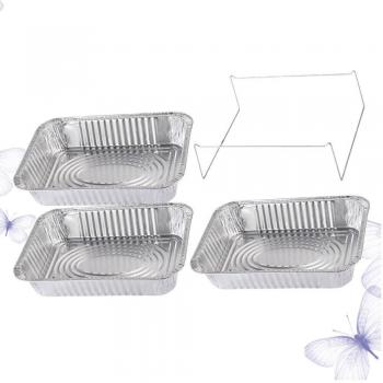Bandeja de aluminio para parrilla 4 unidades