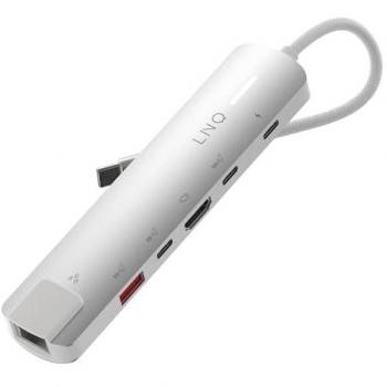 ELEMENTS LINQ 6‑in‑1 USB‑C 140W Multiport Hub (4K HDMI, Ethernet)