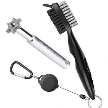 Affûteur de rainures de golf et brosse rétractable
