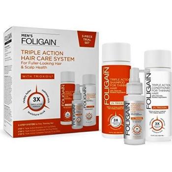 Foligain Herren‑Set „Triple Action“ (Shampoo + Conditioner + Lotion)