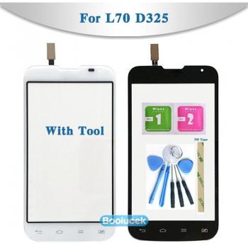 LG L70 D320/D325 Touchscreen Digitizer Sensor Vorderseite Glas Objektiv – schwarz & weiß