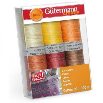 Gutermann No. 30 Cotton Thread Set - 6 Spools