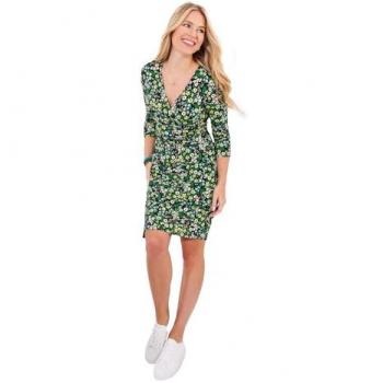 Robe en jersey noir à volants, modèle Joe Browns