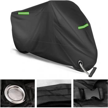 Universal Waterproof Motorcycle Cover with Lock-Holes & Bag